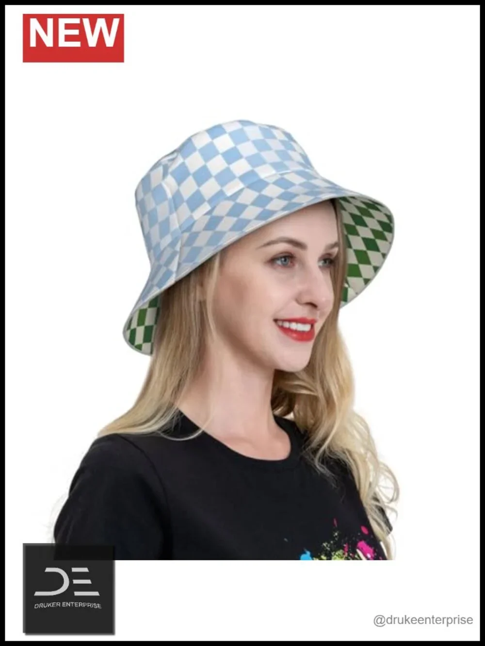 Reversible Bucket Hat with UV Protection for Women Men